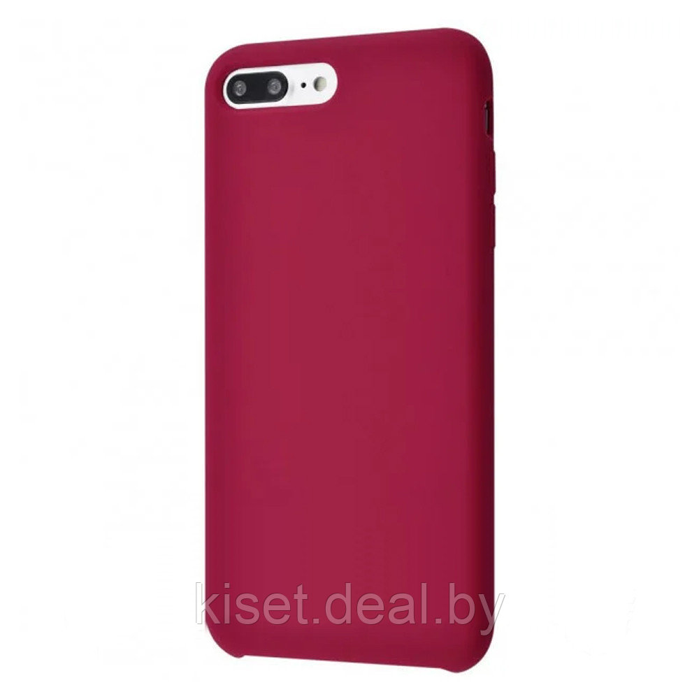 Бампер Silicone Case для iPhone 7 Plus / 8 Plus рубиновый - фото 1 - id-p189972766