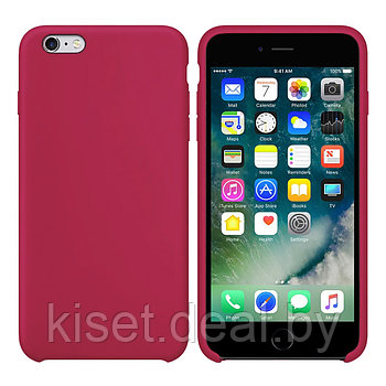 Бампер Silicone Case для iPhone 6 Plus / 6s Plus рубиновый