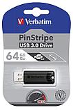 USB-накопитель "PinStripe Store 'n' Go", 64 гб, usb 3.2, черный, фото 6