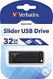 USB-накопитель "Slider", 64 гб, usb 2.0, черный, фото 3