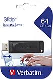 USB-накопитель "Slider", 64 гб, usb 2.0, черный, фото 6