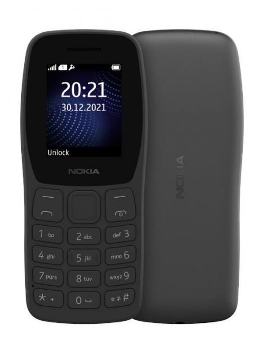 Сотовый телефон Nokia 105 SS (TA-1569) Black - фото 1 - id-p213723110