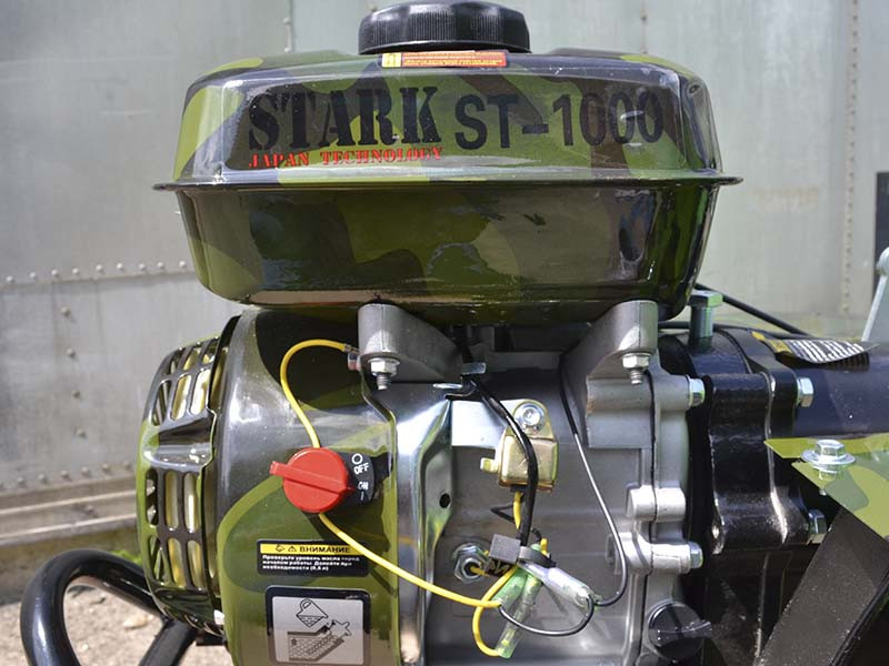 Мотоблок бензиновый Stark ST-1000 (5.00-12, military) - фото 2 - id-p213724005