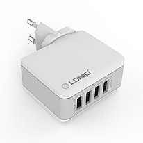 Сетевое зарядное устройство - LDNIO A4403, 5V, 4400mA, 22W, 4xUSB, белое