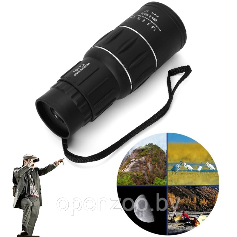 Монокуляр (монокль) Bushnell 16x52, 16 кратный зум, 8000 м, двойной фокус - фото 5 - id-p75803820