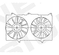 Диффузор радиатора и кондиционера для Toyota Camry (_V30)