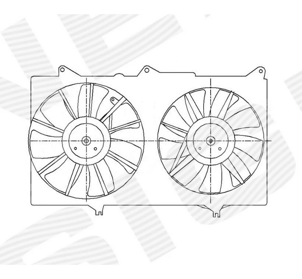 Диффузор радиатора и кондиционера для Toyota Camry (_V30) - фото 1 - id-p213712348