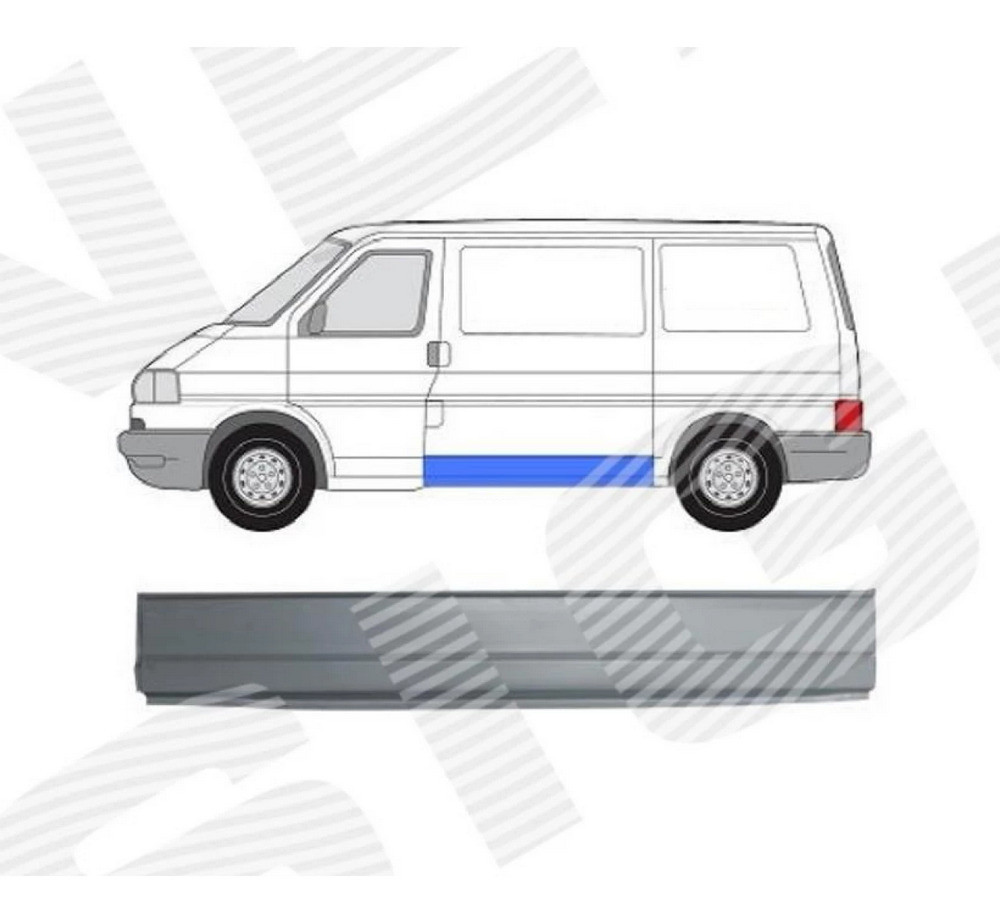 Боковая панель (левая) для Volkswagen Caravelle IV - фото 1 - id-p213715344