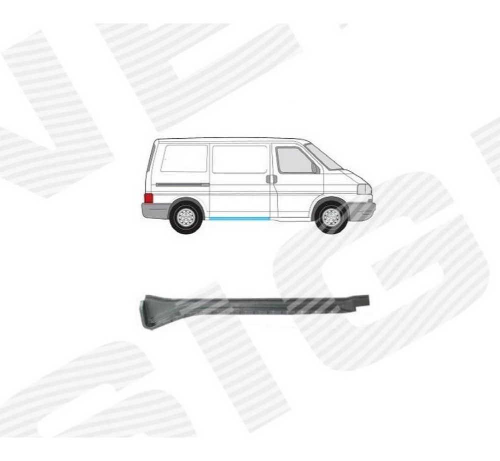 Порог (правый) для Volkswagen Caravelle IV - фото 1 - id-p213715350