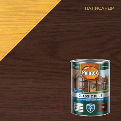 Антисептик для древесины Pinotex Classic Plus 3в1 - фото 2 - id-p213734849