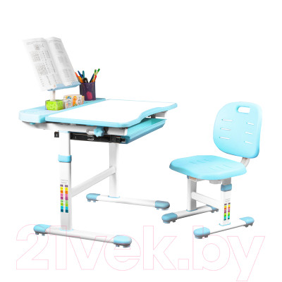 Парта+стул Anatomica Ara с подставкой для книг и выдвижным органайзером - фото 3 - id-p213805773