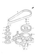 Ремень ГРМ SUZUKI  DF9.9  12761-93EL0