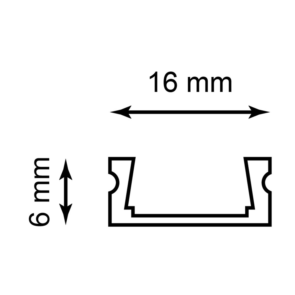 Алюминиевый узкий профиль накладной белый FERON CAB262 для светодиодной ленты - фото 2 - id-p213882895