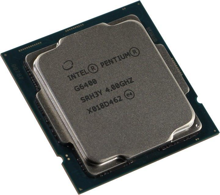 Процессор CPU Intel Pentium G6400 4.0 GHz/2core/SVGA HD Graphics/4Mb/58W/8 GT/s LGA1200 - фото 1 - id-p213894798