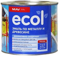 Эмаль ECOL по металлу и древесине ПФ-115 (лимонный) 2,4 л