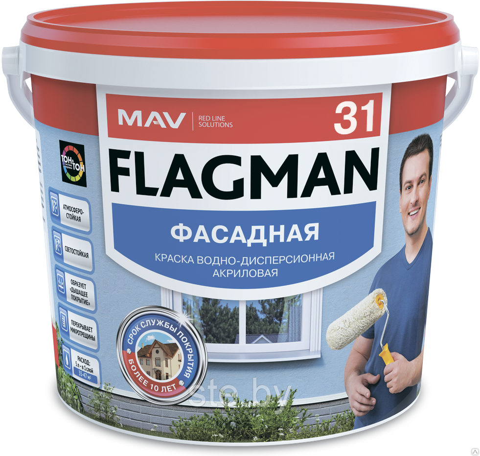 Лак FLAGMAN BETTEX AQUA суперстойкое покрытие мат 1л (0,9кг)