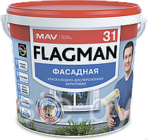 Краска FLAGMAN 31 фасадная (белый) 1 л (1,2кг)