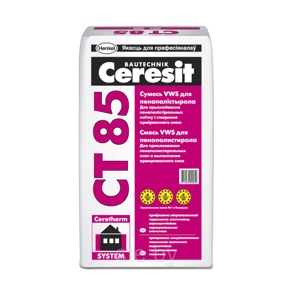 Ceresit CT85 Клей для прикл.и армир. пенополистирола 25кг