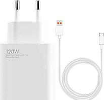 Сетевое зарядное устройство - Xiaomi MDY-13-EE, 5-20V, 6000mA, 120W, 1xUSB (Turbo Charge) + Type-C кабель