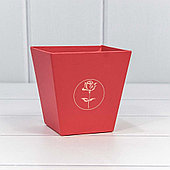 Коробка для цветов квадратная "Мини" 10,6*10,7*7,2 Красный