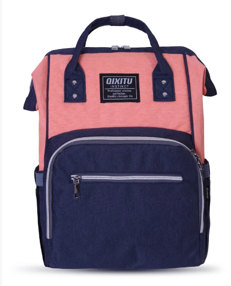 Сумка - рюкзак для мамы с термо-карманами для бутылочек Qixitu Микс цветов!Супер-цена! - фото 7 - id-p213926340
