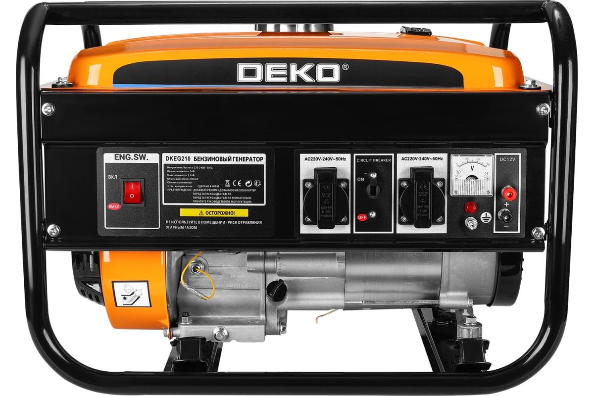 Бензиновый генератор Deko DKEG210 - фото 6 - id-p213927233