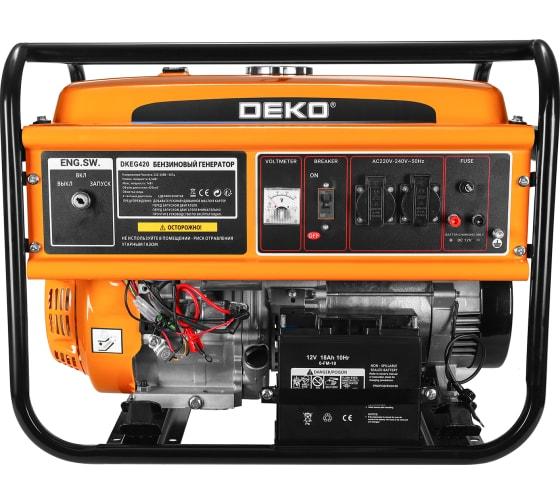 Бензиновый генератор Deko DKEG420 - фото 4 - id-p213927235