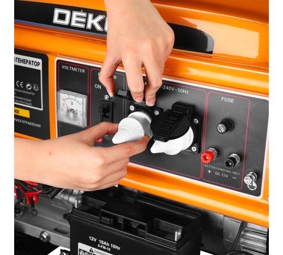Бензиновый генератор Deko DKEG420 - фото 5 - id-p213927235