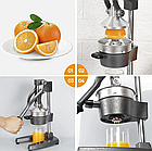 Соковыжималка Пресс ручной Versatile Juicer Machine (Цитрус, гранат) Оранжевый, фото 9