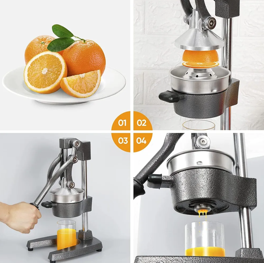 Соковыжималка Пресс ручной Versatile Juicer Machine (Цитрус, гранат) Оранжевый - фото 9 - id-p153789643