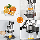 Соковыжималка Пресс ручной Versatile Juicer Machine (Цитрус, гранат) Серый, фото 9