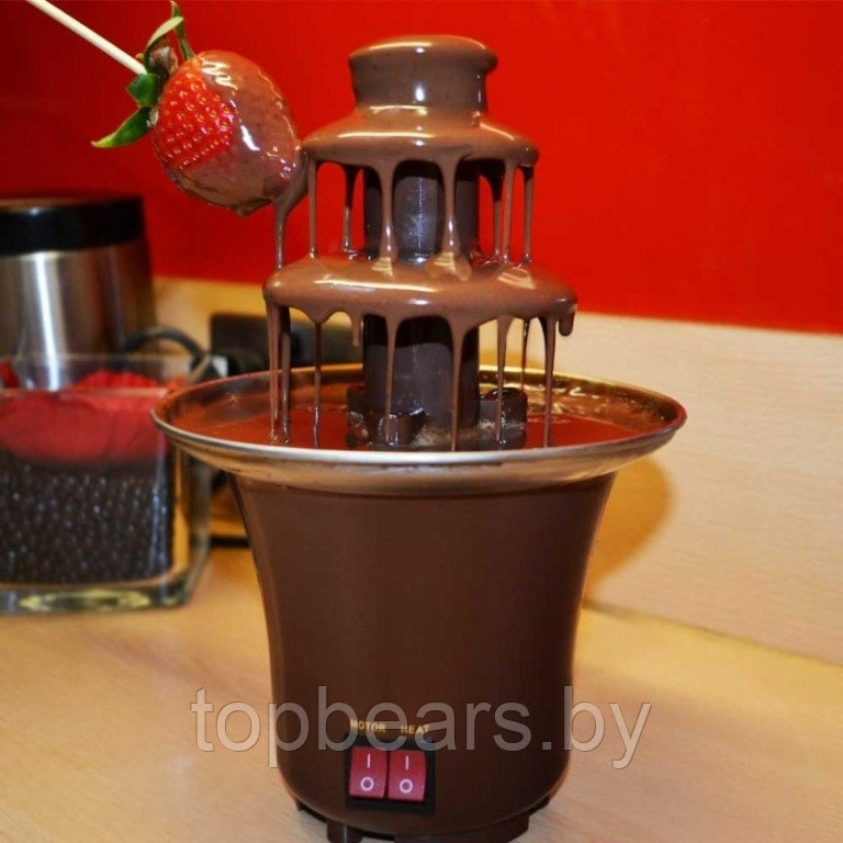 Шоколадный фонтан фондю Chocolate Fondue Fountain Mini - фото 3 - id-p179745354