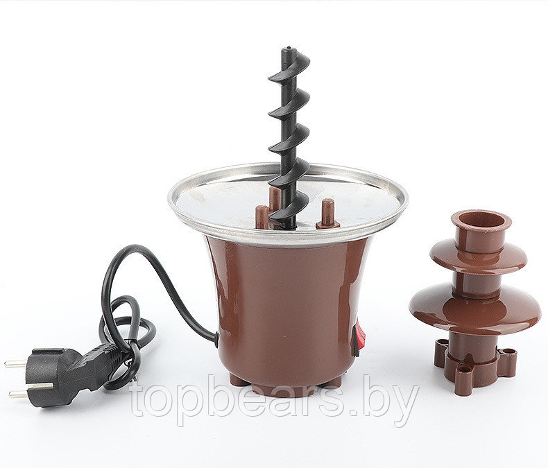 Шоколадный фонтан фондю Chocolate Fondue Fountain Mini - фото 7 - id-p179745354