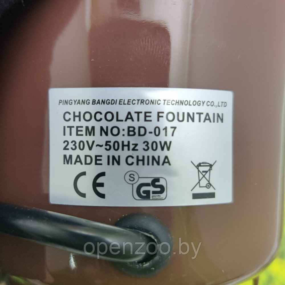 Шоколадный фонтан фондю Chocolate Fondue Fountain Mini - фото 5 - id-p95370992