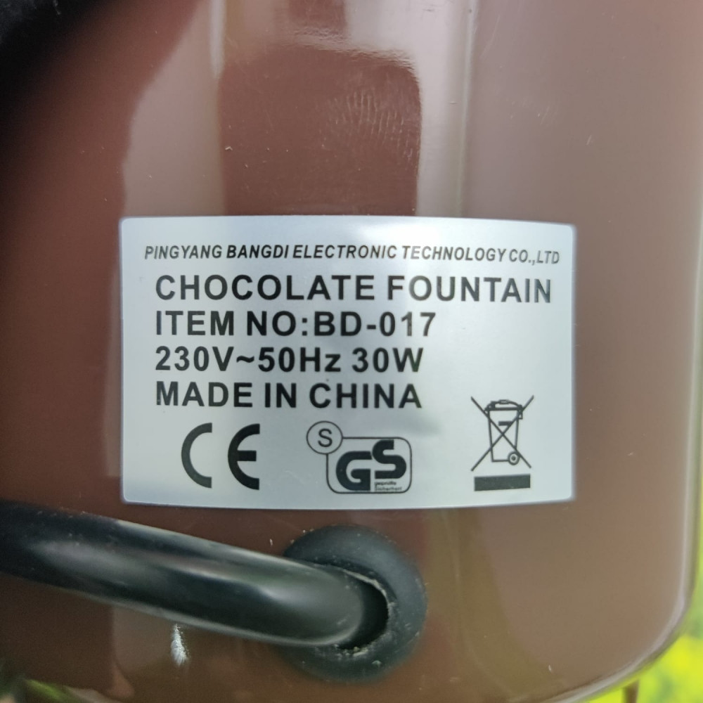 Шоколадный фонтан фондю Chocolate Fondue Fountain Mini - фото 5 - id-p95371249