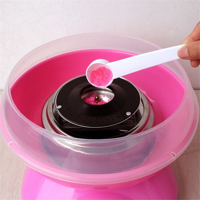 Аппарат для приготовления сладкой ваты Cotton Candy Maker (Коттон Кэнди Мэйкер для сахарной ваты) Розовая - фото 4 - id-p109390207