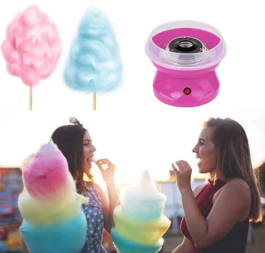 Аппарат для приготовления сладкой ваты Cotton Candy Maker (Коттон Кэнди Мэйкер для сахарной ваты) Розовая - фото 7 - id-p109390207