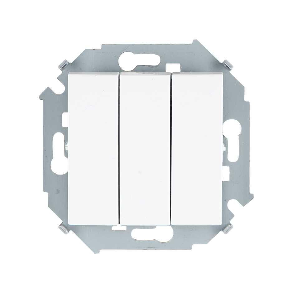 1591391-030 Трехклавишный выключатель 10AX 250В~ белого цвета - фото 1 - id-p211453970
