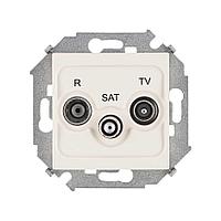 1591466-031 Розетка R-TV-SAT одиночная цвета слоновая кость