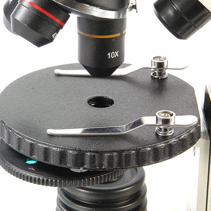 Микроскоп школьный Микромед Эврика 40х-1280х в кейсе - фото 5 - id-p108736400