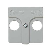 27097-37 Накладка для розетки R-TV+SAT с пиктограммой "R-TV SAT" серого цвета