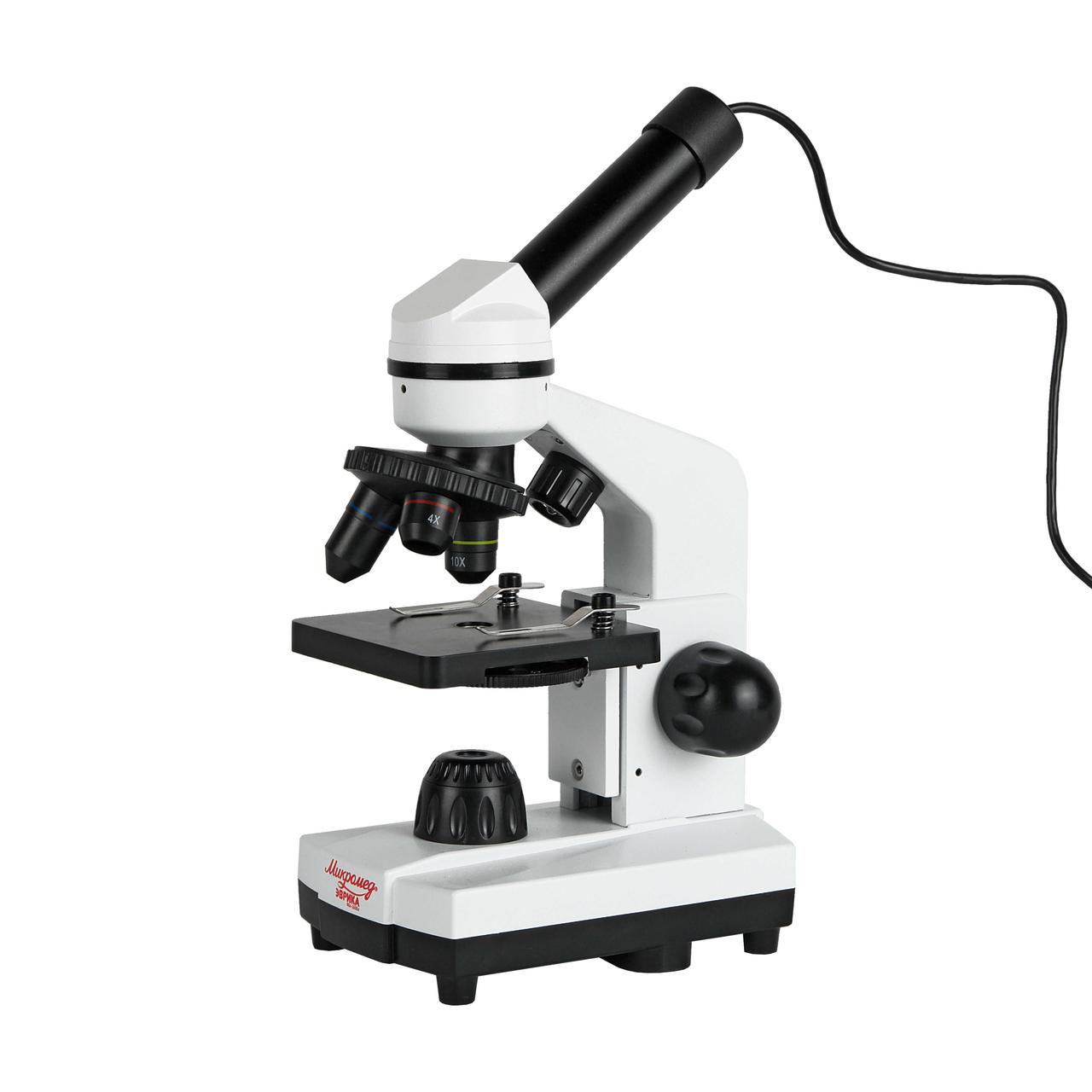 Микроскоп школьный Эврика 40х-1600х с видеоокуляром - фото 1 - id-p198309954