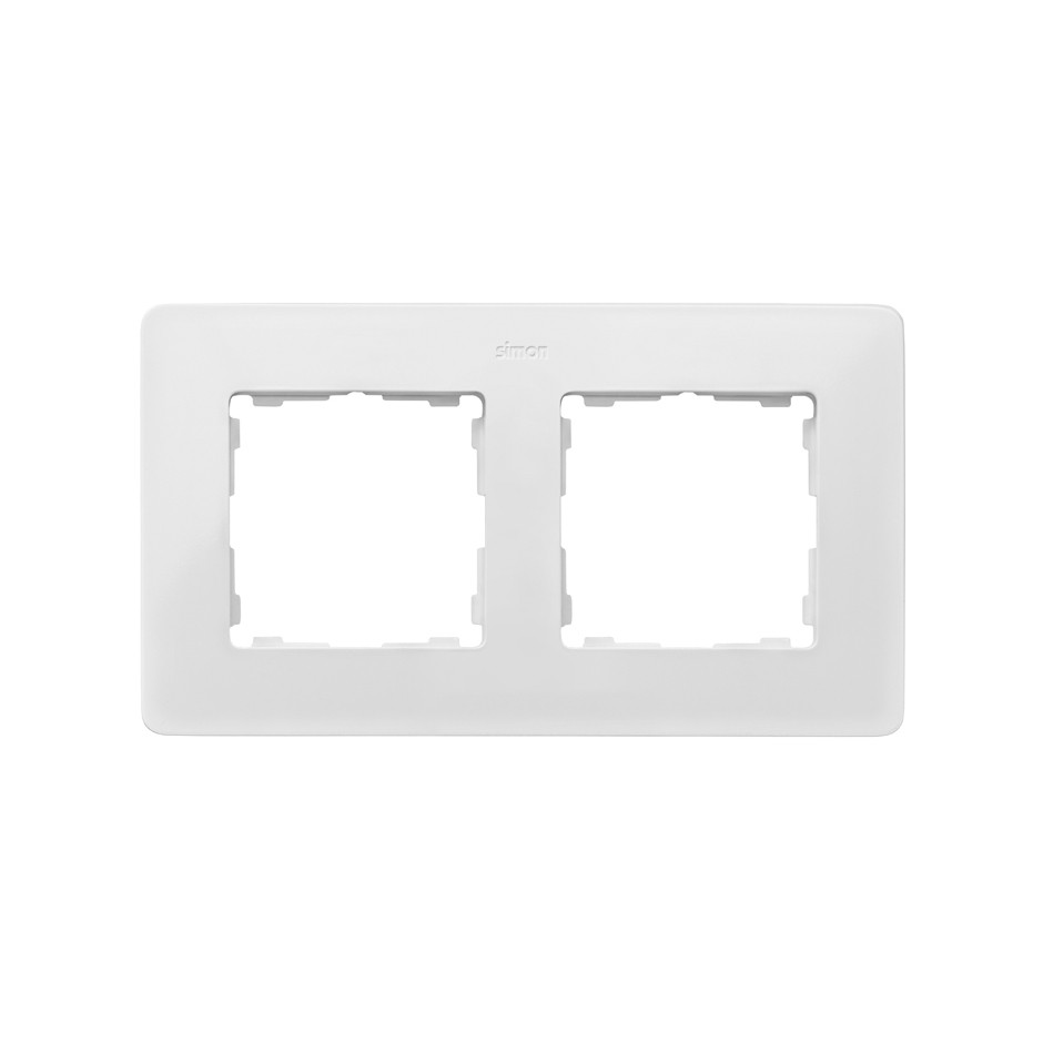 8200620-029 Рамка на 2 поста белого цвета с основанием цвета тростниковый сахар Detail - фото 1 - id-p213928966