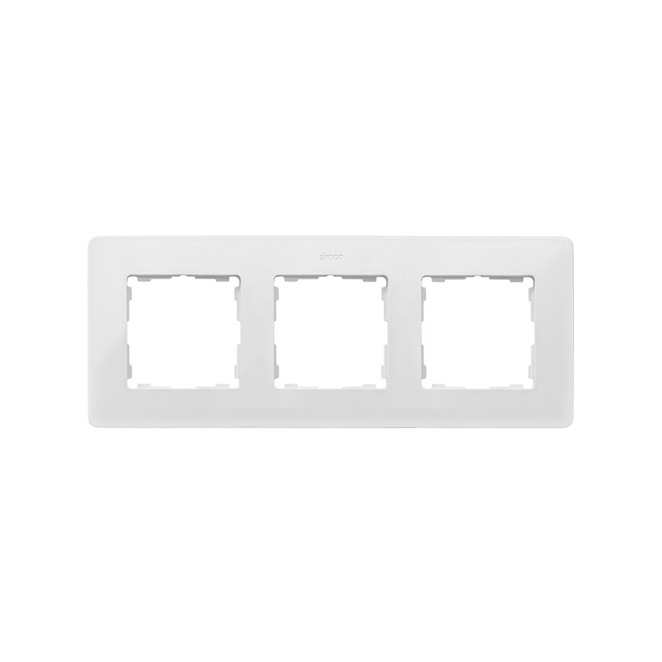 8200630-029 Рамка на 3 поста белого цвета с основанием цвета тростниковый сахар Detail - фото 1 - id-p213928990