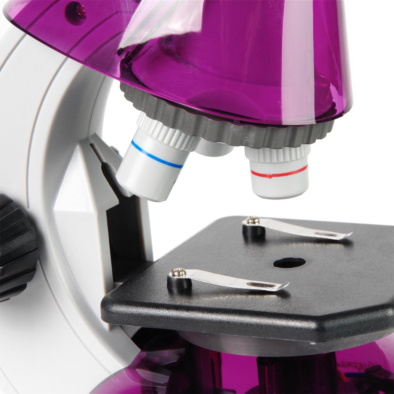Микроскоп Микромед Атом 40x-640x (лазурь) (Аметист) - фото 4 - id-p148584888