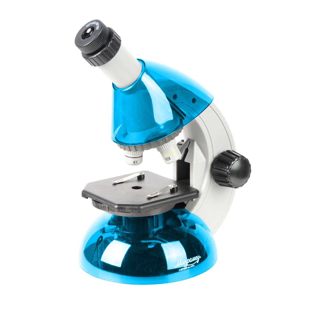 Микроскоп Микромед «Атом» 40–640x (Лазурь)