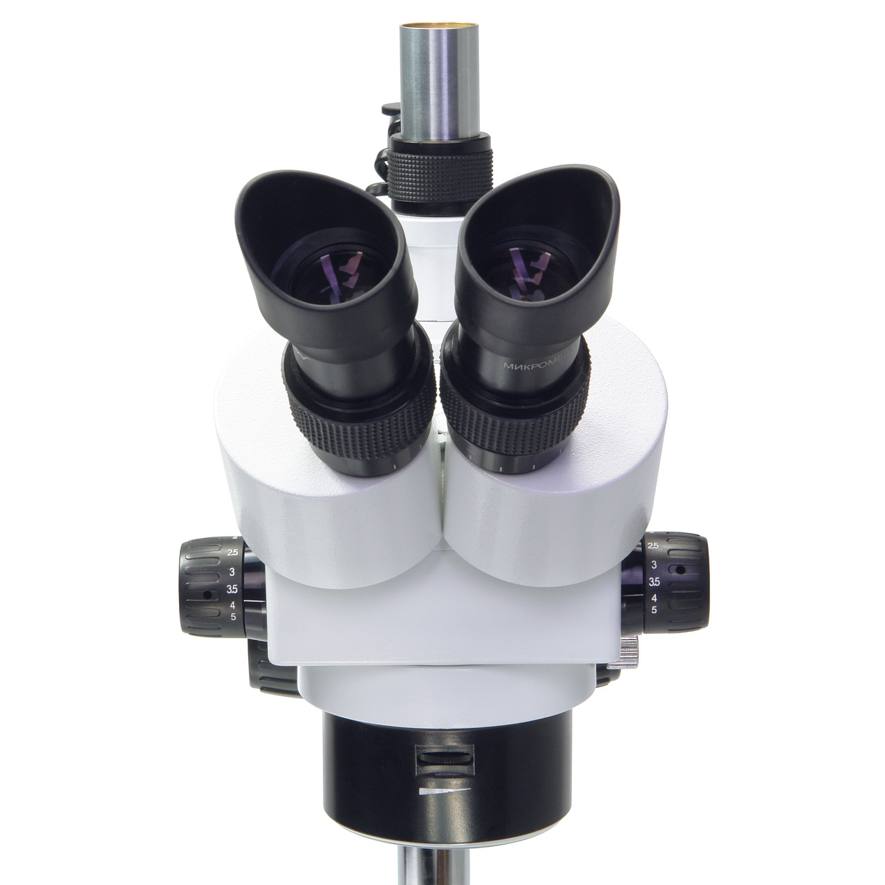 Микроскоп стерео МС-4-ZOOM LED (тринокуляр) - фото 5 - id-p148584892