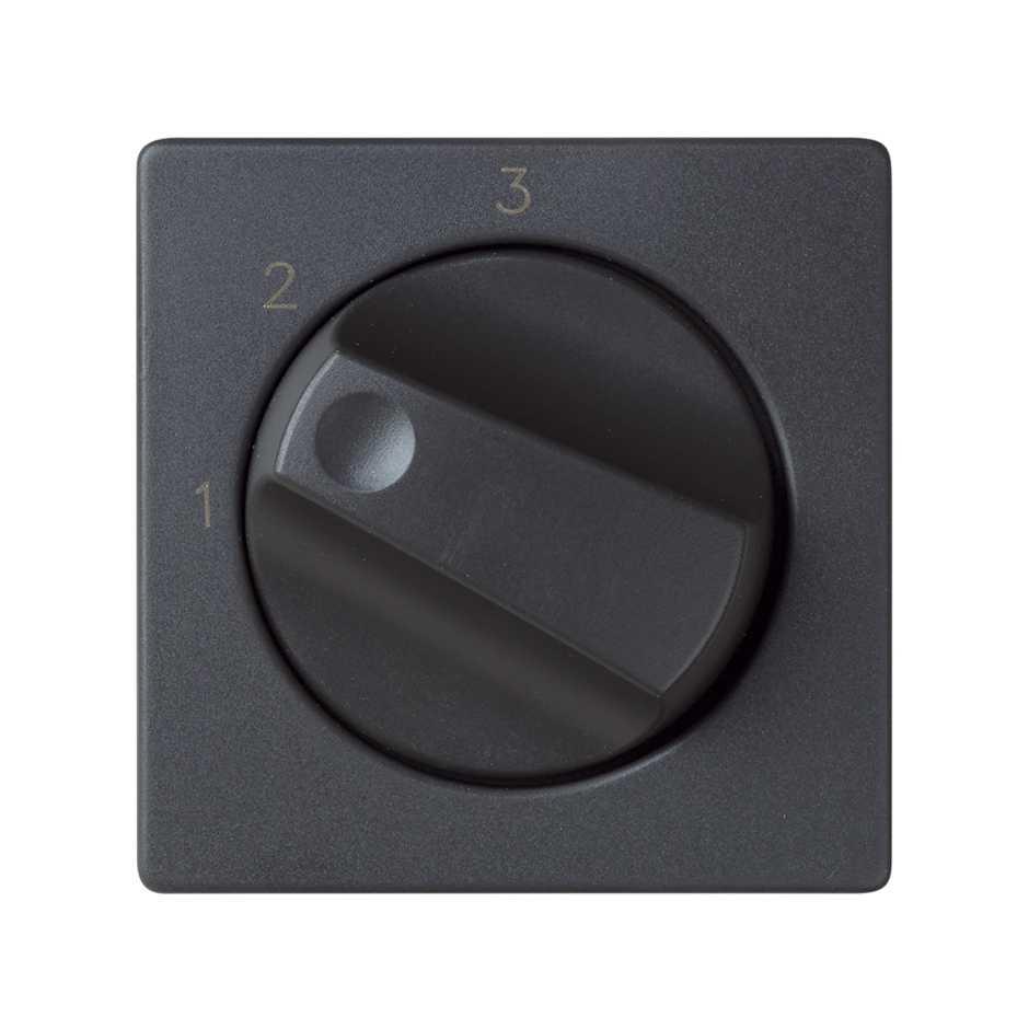 82084-38 Накладка для поворотного переключателя на 3 положения с пиктограммой "1-2-3" цвета графит - фото 1 - id-p213927868