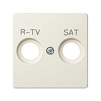 82097-31 Накладка для розетки R-TV+SAT с пиктограммой "R-TV SAT" цвета слоновая кость