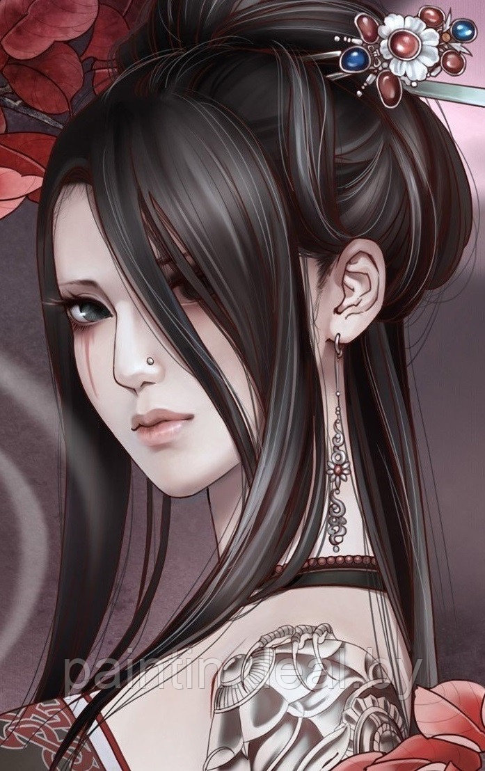 Рисование по номерам "Китайская девушка" картина - фото 5 - id-p213930883
